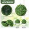 2 Pieces Artificial Boxwood Topiary UV Protected Indoor-Outdoor Balls